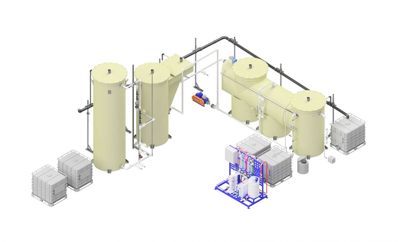 Industrial effluents treatment, treatment systems of household solid waste filtrate.